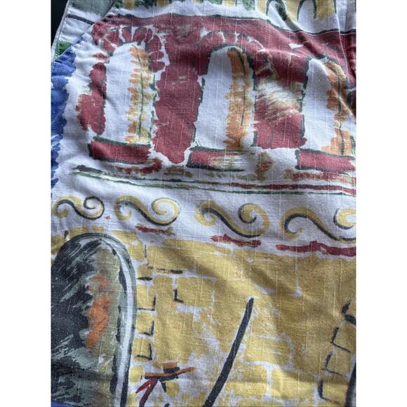 Chicos Womens Size 3 Pants Cropped Venice Theme Design GUC - Picture 4 of 11